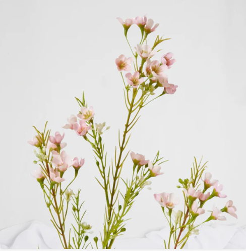 Wax Flower Spray Pink - Realistic Artificial Flowers - Image 3