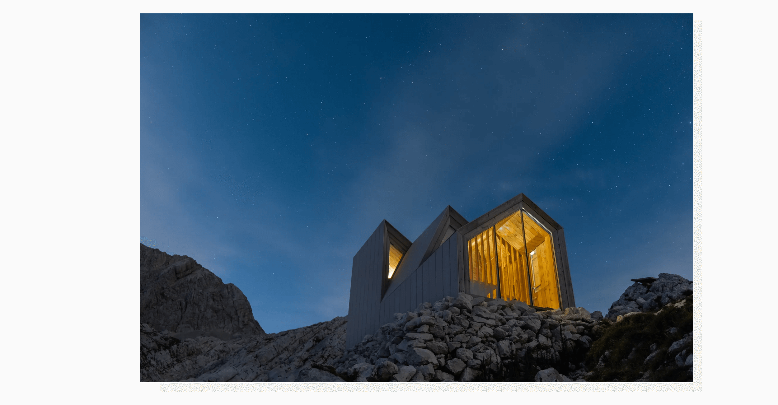 house and night sky 