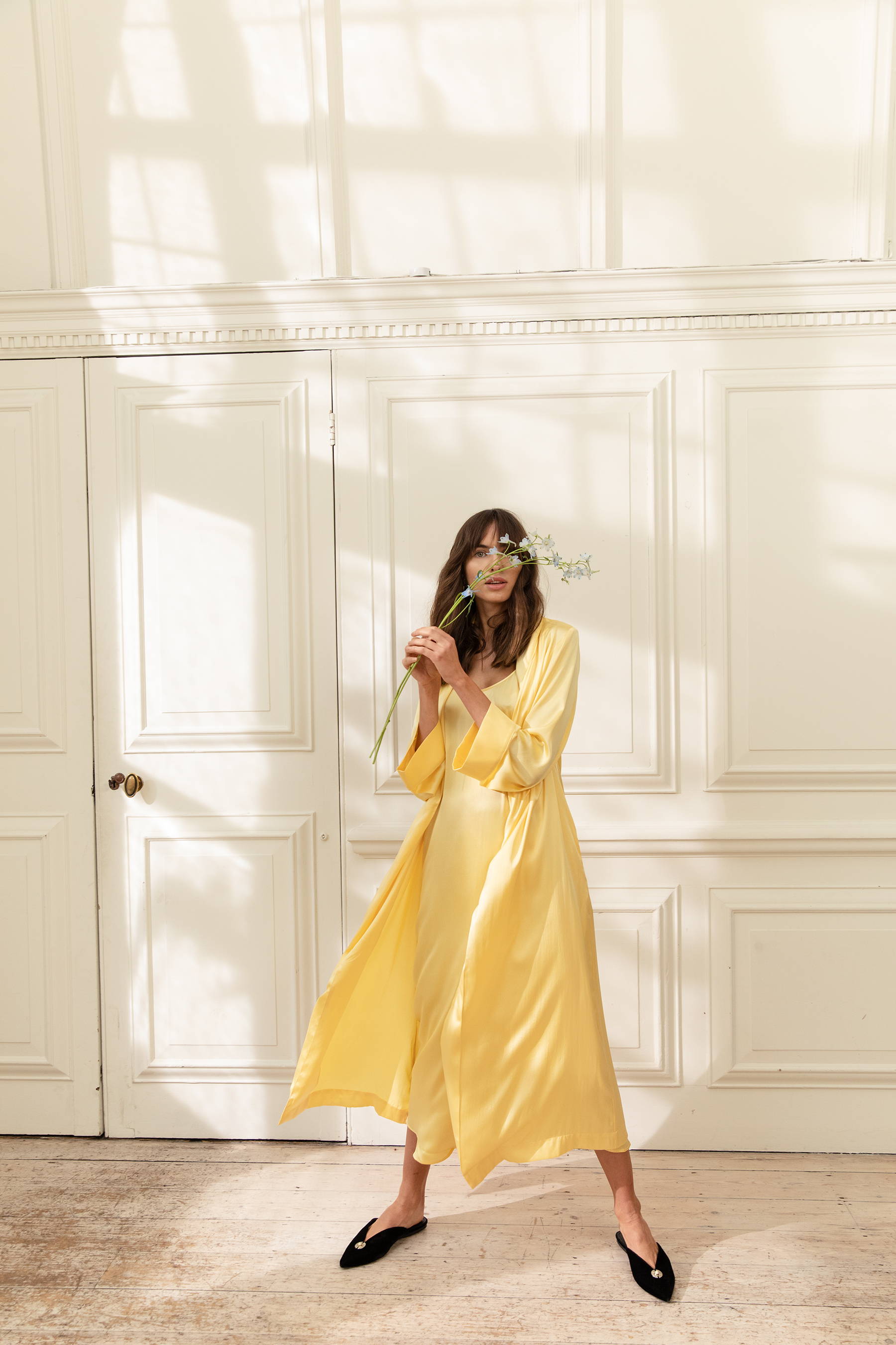 YOLKE SS19 - Marianne Scarlet Classic Silk PJ Set