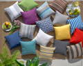 Sunbrella Fabric Cushions in Many Bright Colors and Patterns for Outdoor Furniture