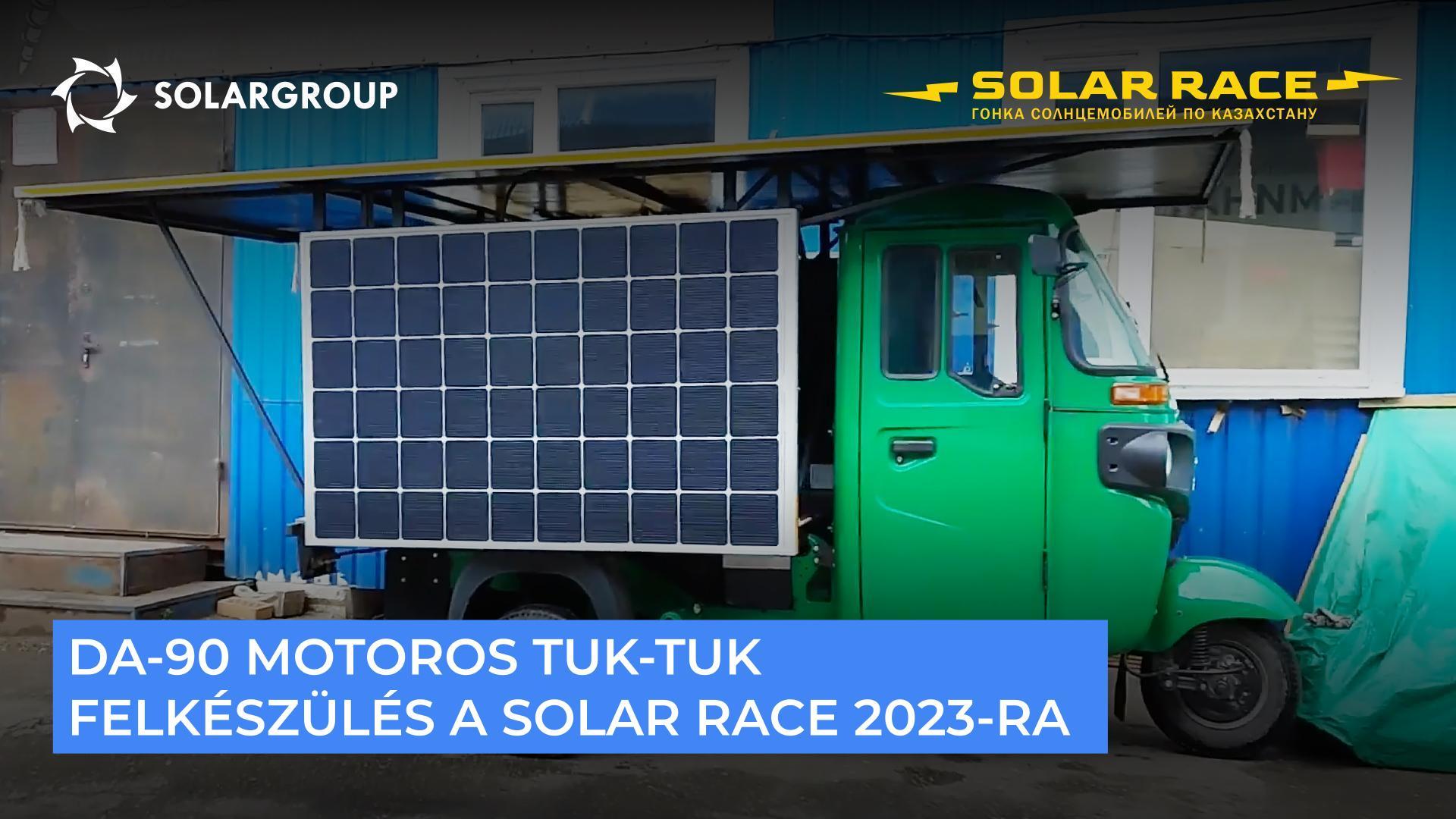 „Slavyanka" motoros tuk-tuk vesz részt a napelemes autók versenyén, a Solar Race 2023-on