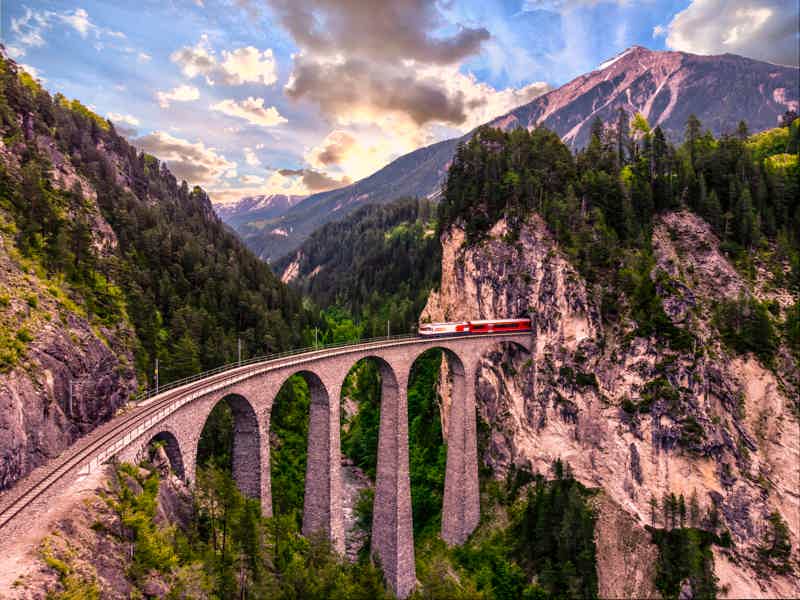 Day Trip to St. Moritz and the Alps on the Red Bernina Train - photo 3