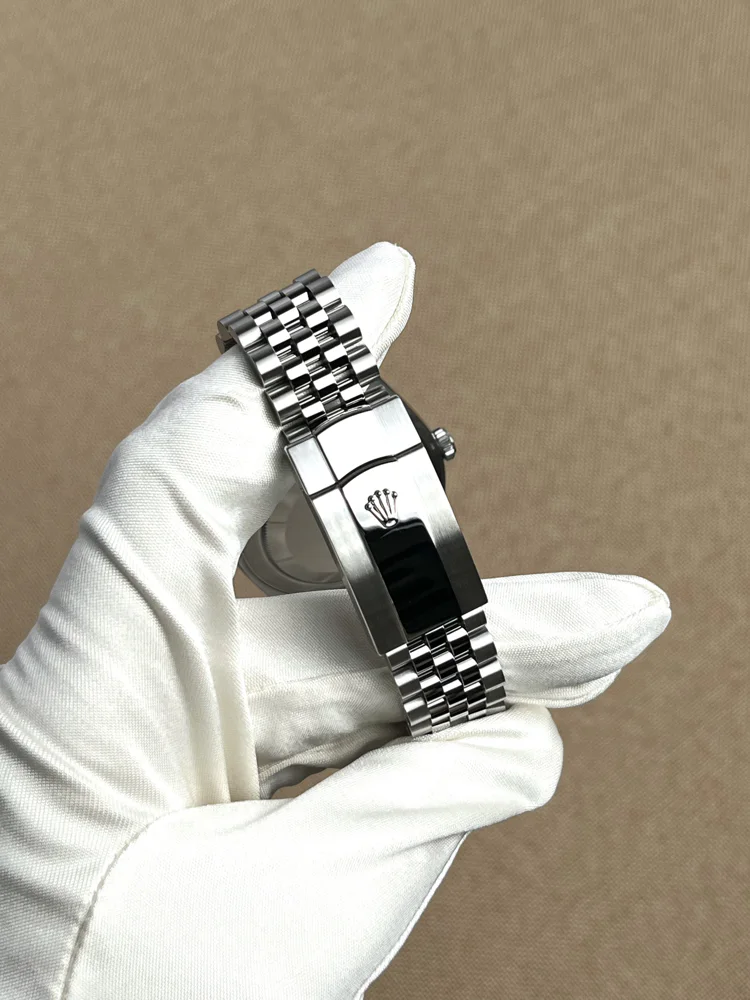 Mint Green Unworn Index Numerals Jubilee Bracelet, image 4