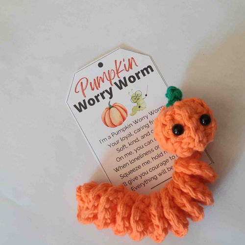 Pompoen Zorgen Worm Haakpatroon