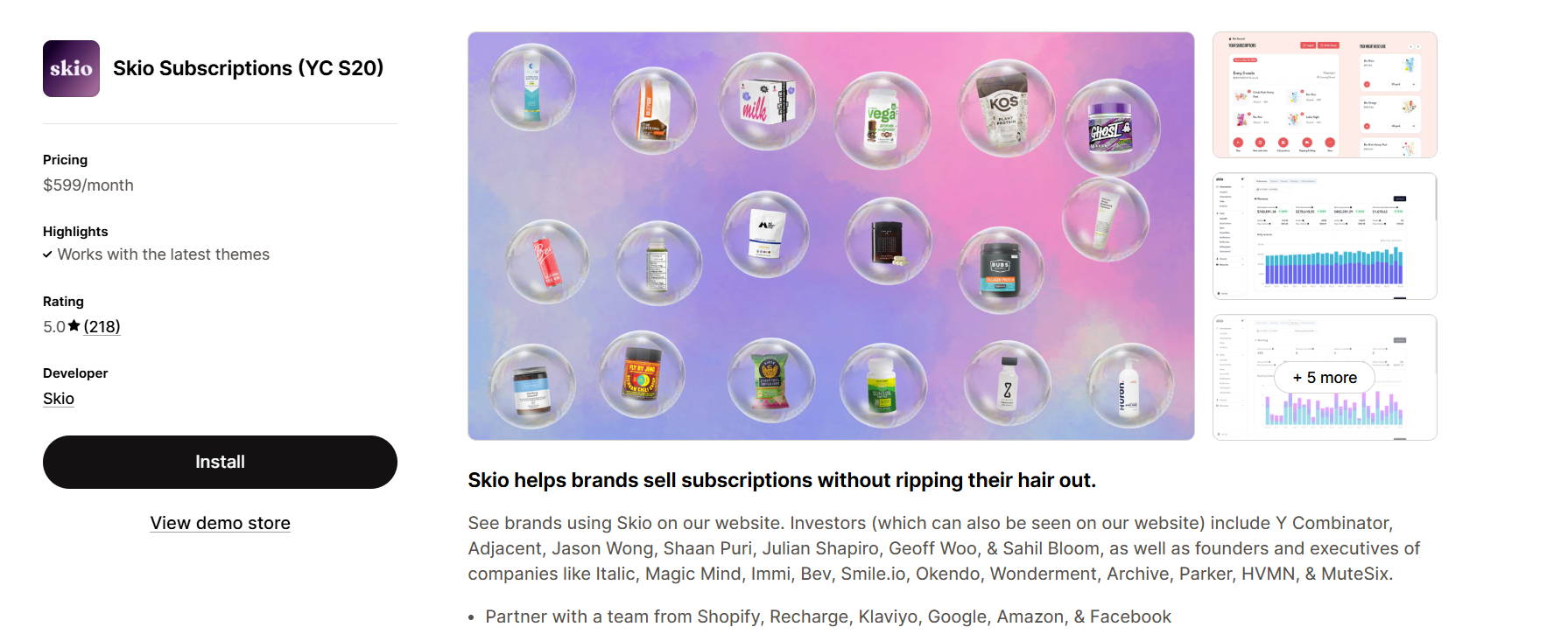 Skio Subscriptions
