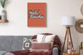 hola beaches typography print, add personality and fun to your interior