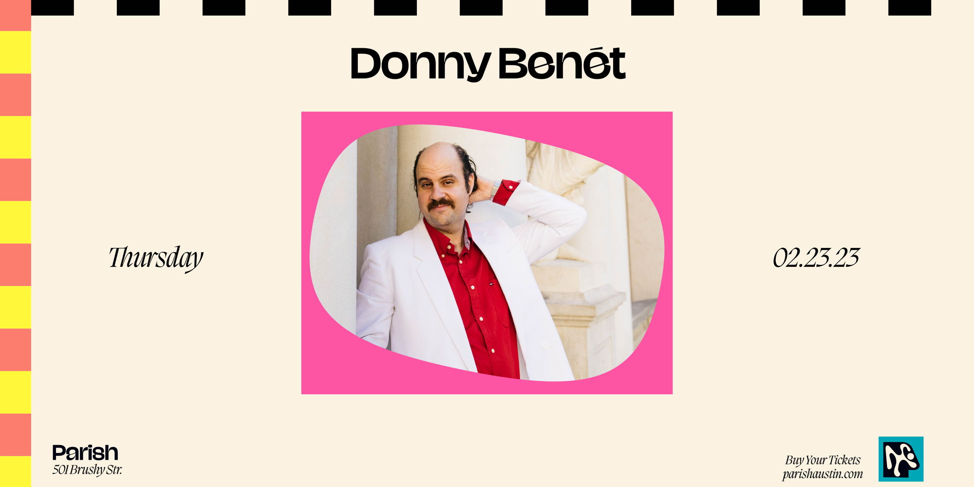 Resound Presents: Donny Benét at Parish -2/23/23 promotional image