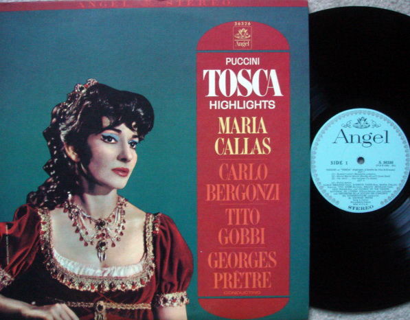 EMI Angel Blue / CALLAS-PRETRE,  - Puccini Tosca Highli...
