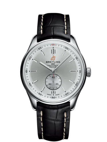 Premier Automatic 40 Stainless Steel / Silver / Croco Black / Folding