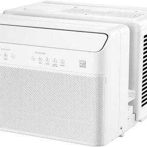 Midea 8,000 BTU U-Shaped Smart Inverter Window Air Conditioner –Cools up to 350 Sq. Ft., Ultra Quiet with Open Window Flexibility, Works with Alexa/Google Assistant, 35% Energy Savings, Remote Control