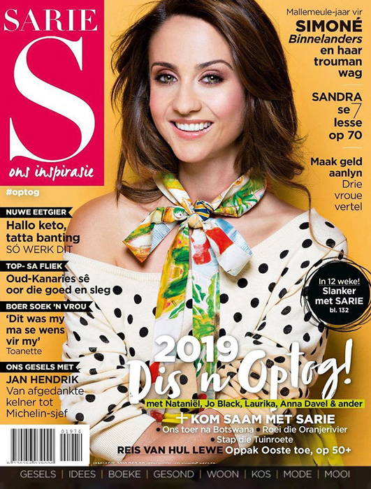 Simone Nortmann Sarie Tydskrif Magazine Januarie 2019