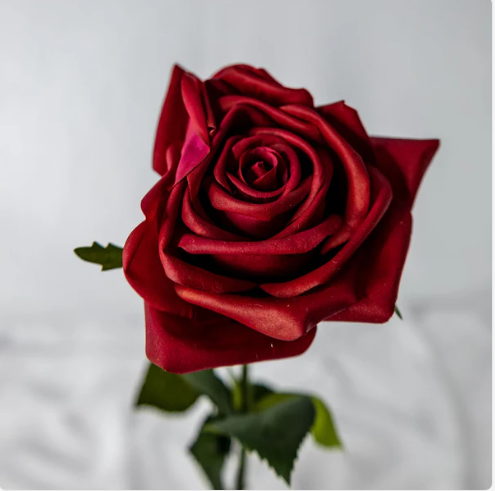 Red Natural Real Touch Rose - Realistic Artificial Flowers - Image 2