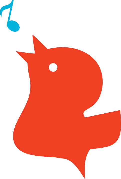 rød fugl