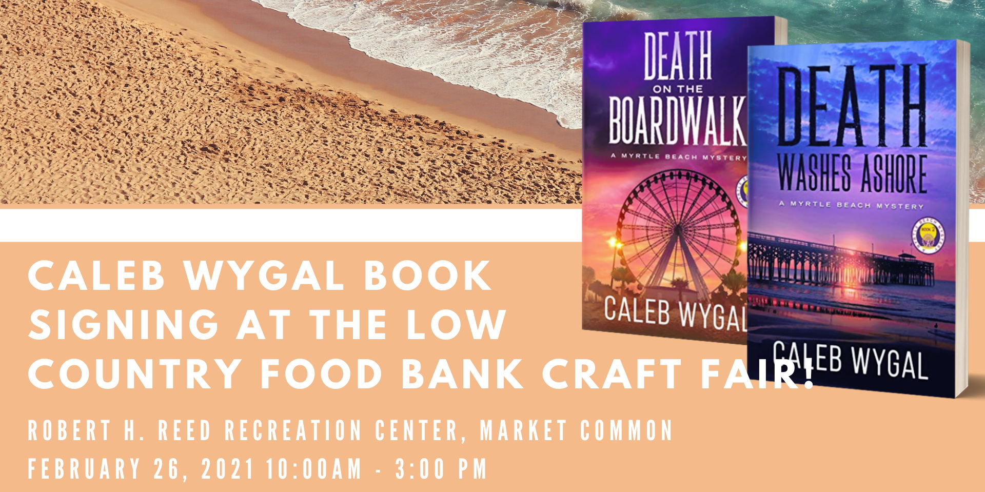 Caleb Wygal Book Signing at the 8th Annual Low Country Food Bank Craft Fair promotional image