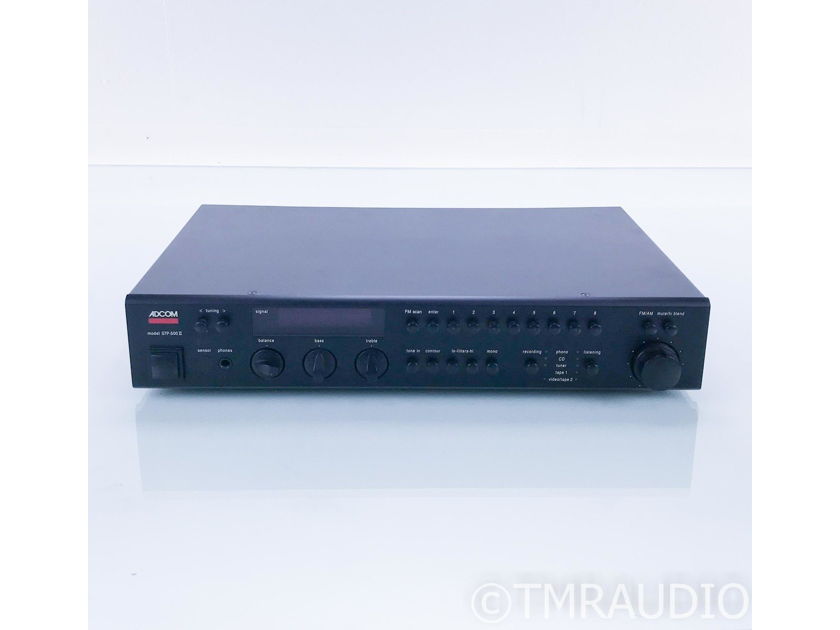 Adcom GTP-500II Stereo Preamplifier; AM / FM Tuner (No Remote) (16860)