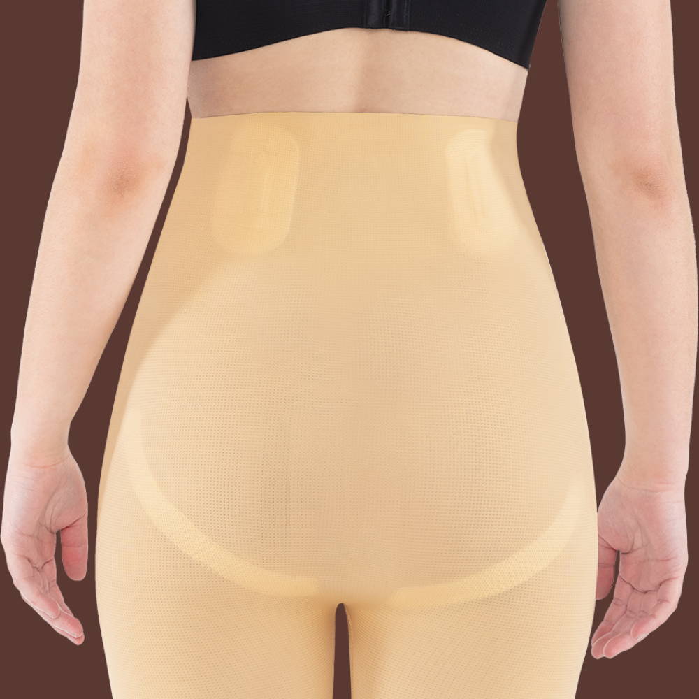 Anti-roll fit contours hips and buttocks
