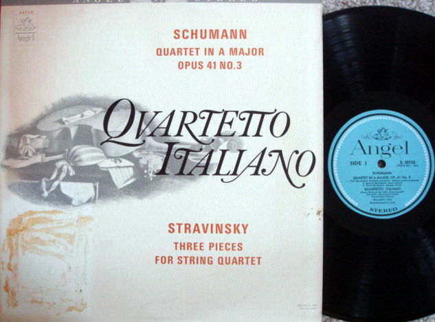 EMI Angel Blue / QUARTETTO ITALIANO, - Schumann-Stravin...