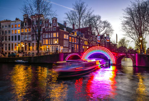 Amsterdam Light Festival Canal Cruise With Unlimited Drinks