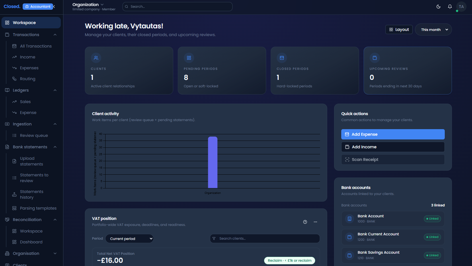 Database Tuning developers developer - Vytautas B.'s portfolio image
