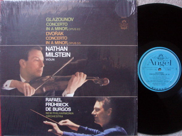 EMI Angel Blue / MILSTEIN, - Glazounov-Dvorak Violin Co...