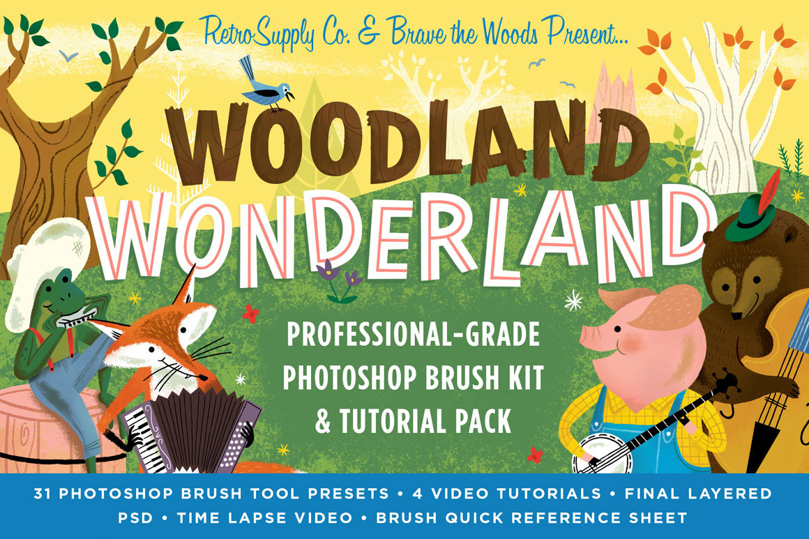 Brad Woodard Illustrator brushes and tutorials