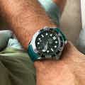 Diver 42 on Green Rubber Strap