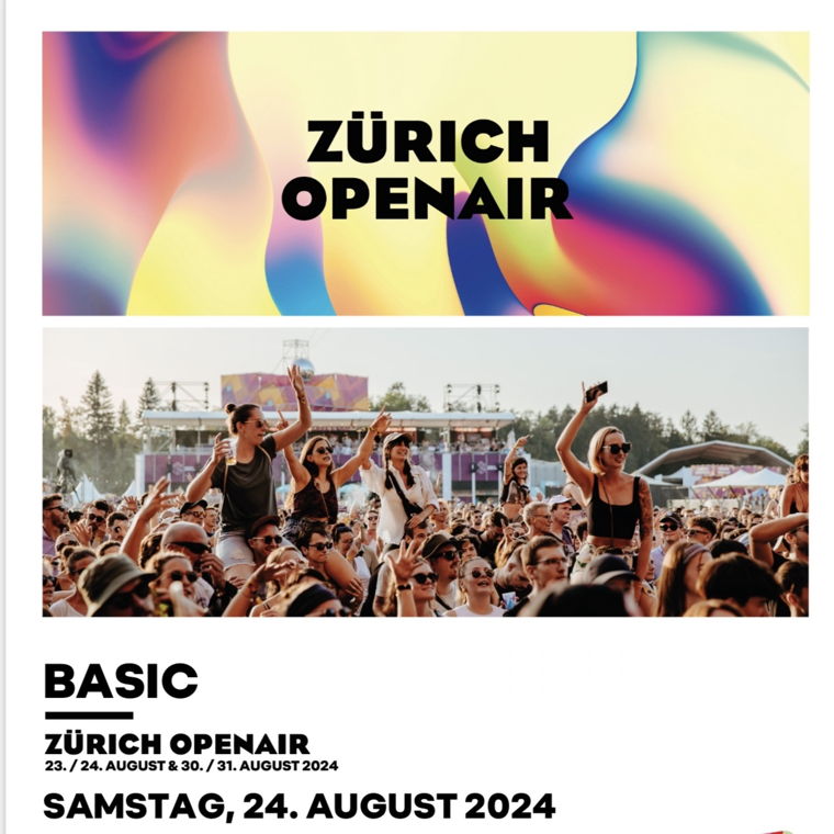 Zürich Openair Samstag, 24. August 2024