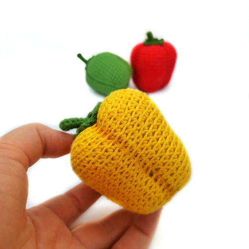 Paprika Haakpatroon - Amigurumi Eten Speelkeuken Eten Haakpatroon Paprika Patroon Speel Eten Amigurumi Speelgoed Haakgroenten