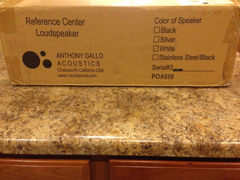 Anthony Gallo Acoustics Reference AV Center Loudspeaker (In White/Used)