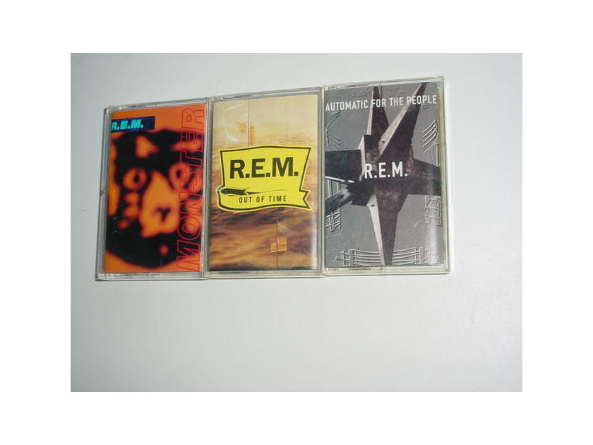 REM - Lot of 3 audio cassette  tapes
