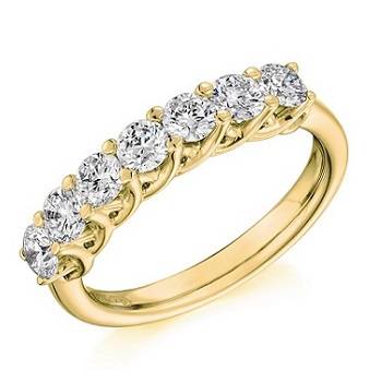 Shaped diamond eternity rings Pobjoy Diamonds
