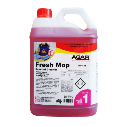 Agar Fresh Mop Scented Neutral Cleaner PH 10.5 5L
