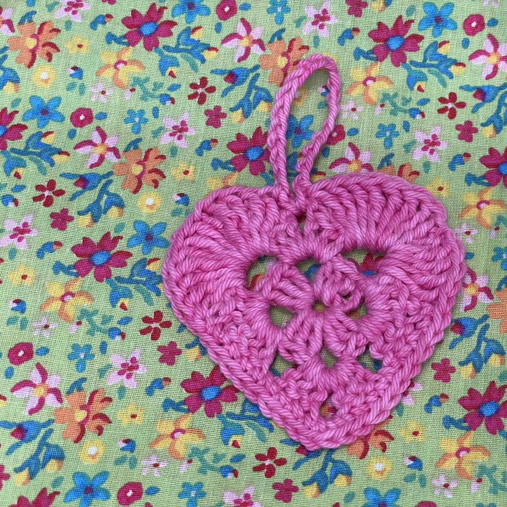 Crochet granny hearts for Valentine's Day, or any other day...