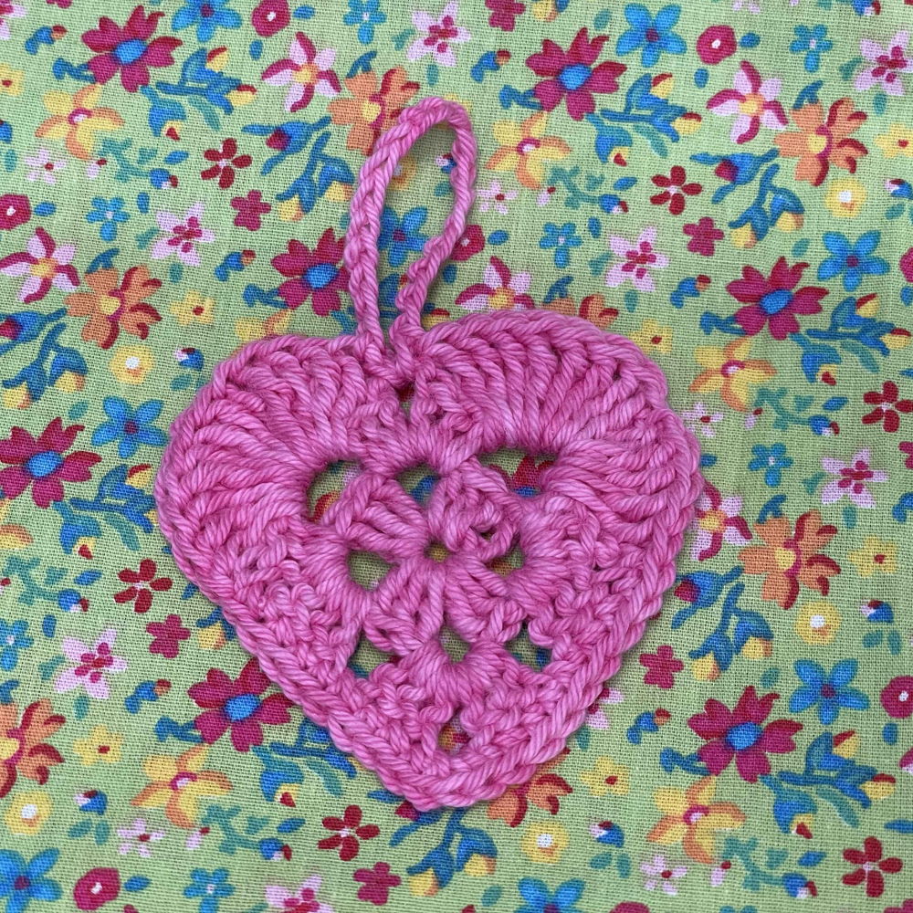 Crochet granny hearts for Valentine's Day, or any other day...