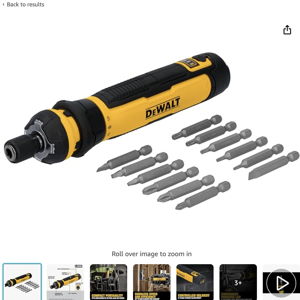 DEWALT Cordless Screwdriver with FLEXDRIVE Control and Screwdriving Bits (DWHT66719)