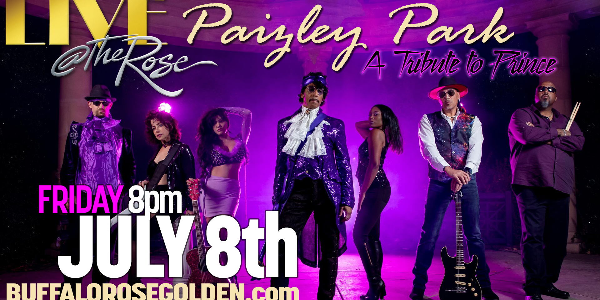 Live @ The Rose - Paizley Park - A Tribute to Prince promotional image