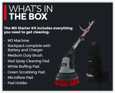 Motor Scrubber Starter Kit Bat & Charger