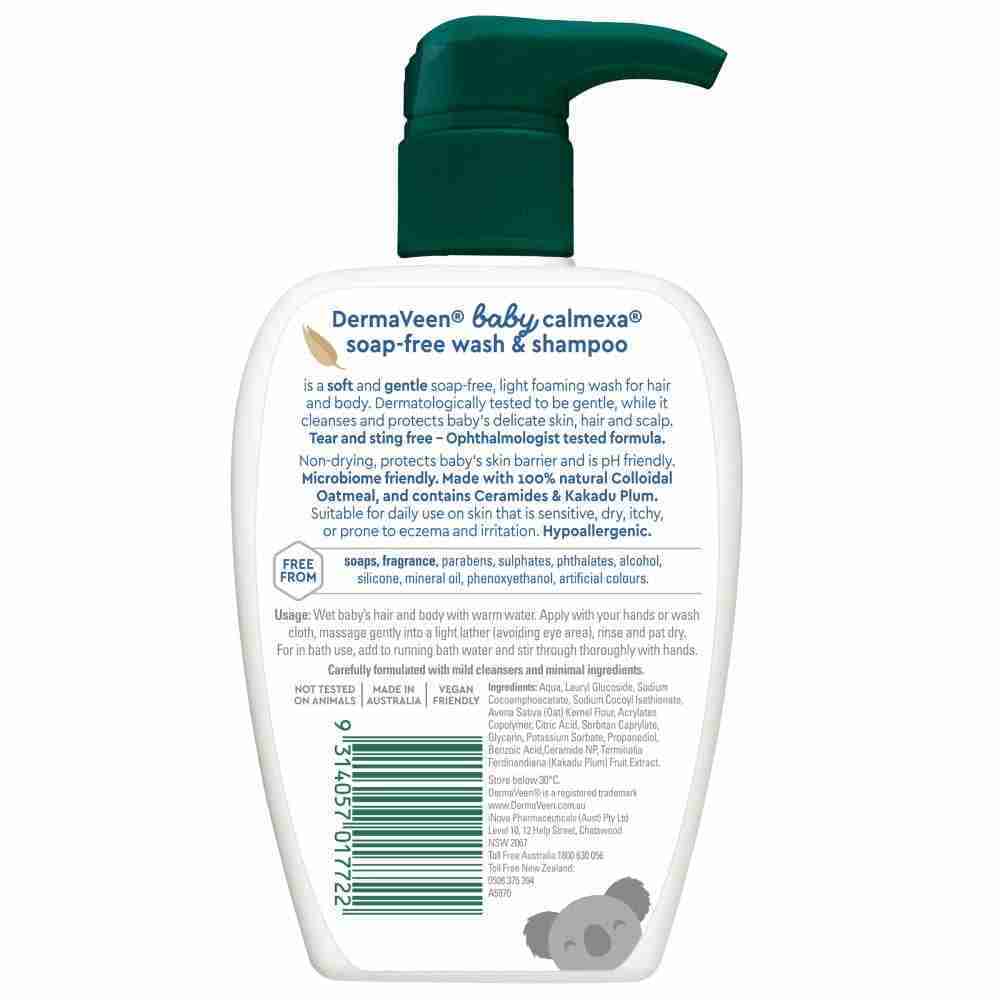 Dermaveen Baby Calmexa Soap Free Wash & Shampoo 250Ml - Image 3