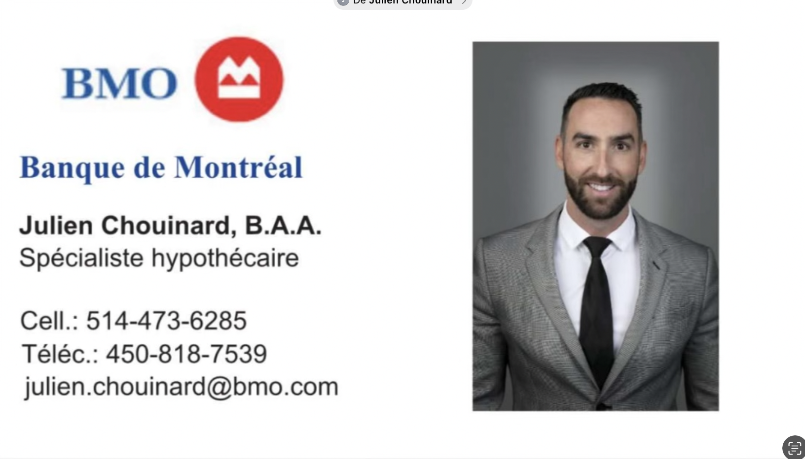 Banque de Montréal - Hypothèque