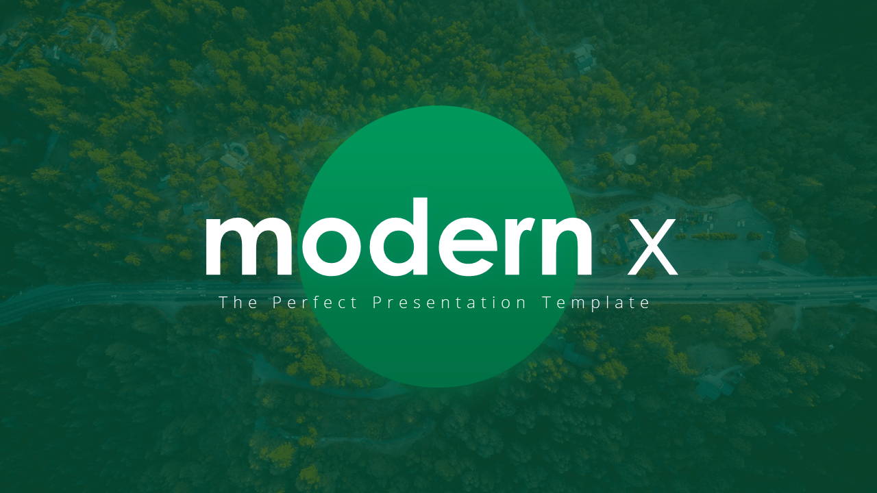 Modern X Sales Deck Presentation Template Title