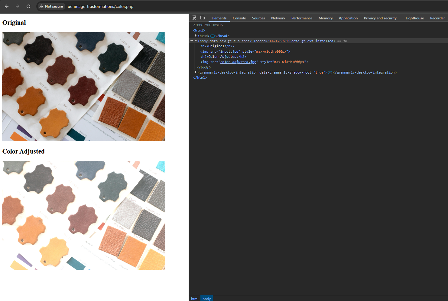 Increasing brightness using PHP and GD library