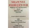 Shawnee Feed - Gift Certificate for 250lbs of feed