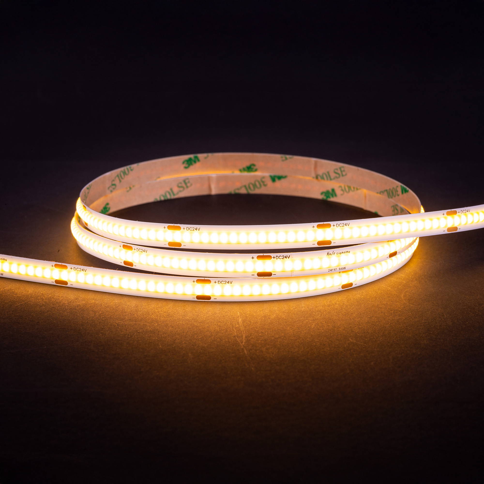 HV9762-IP20-320-3K - 10w IP20 24v DC 3000K CSP Dotless LED Strip