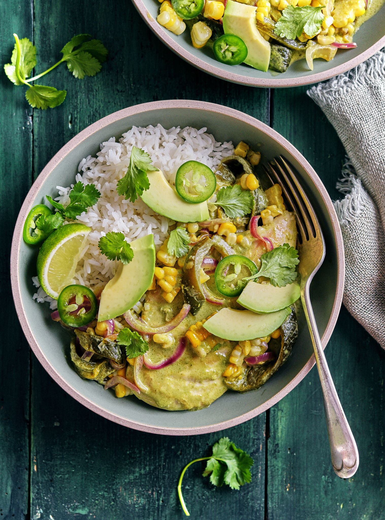 Chicken with Creamy Poblano Chili Pepper Sauce | RICARDO