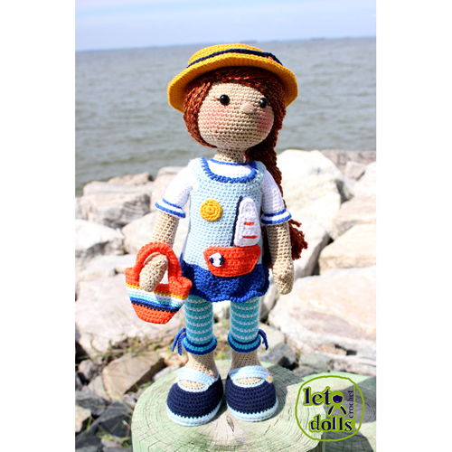 Fay Large Crochet Doll Pattern, Amigurumi, 21"/ 53 cm Tall