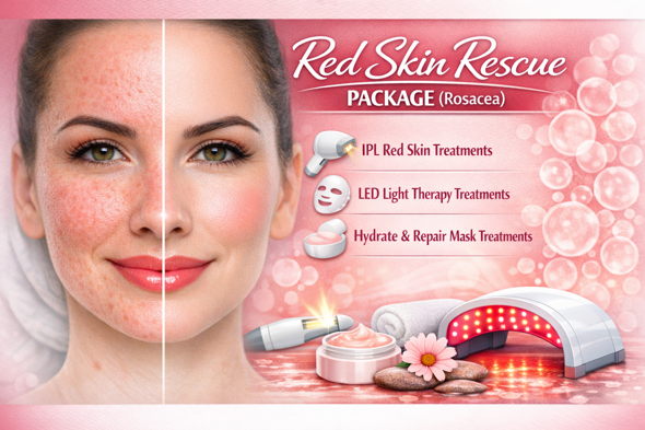 Lovely Skin and Beauty - Red Skin Rescue Package (Rosacea)