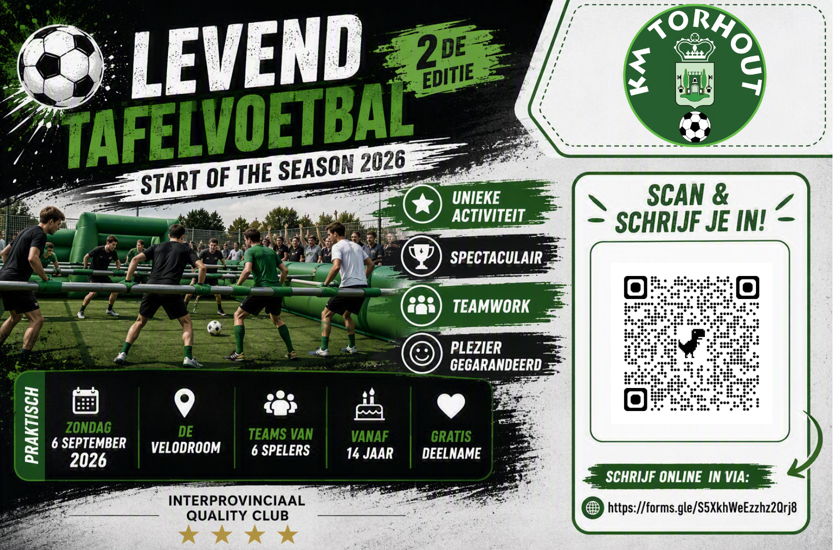 Levend Tafelvoetbal is terug!