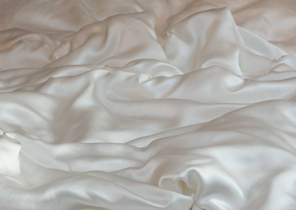 ruffled silk