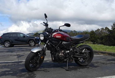 2018 YAMAHA XSR700 motorcycle for rent near Sunnyvale, CA