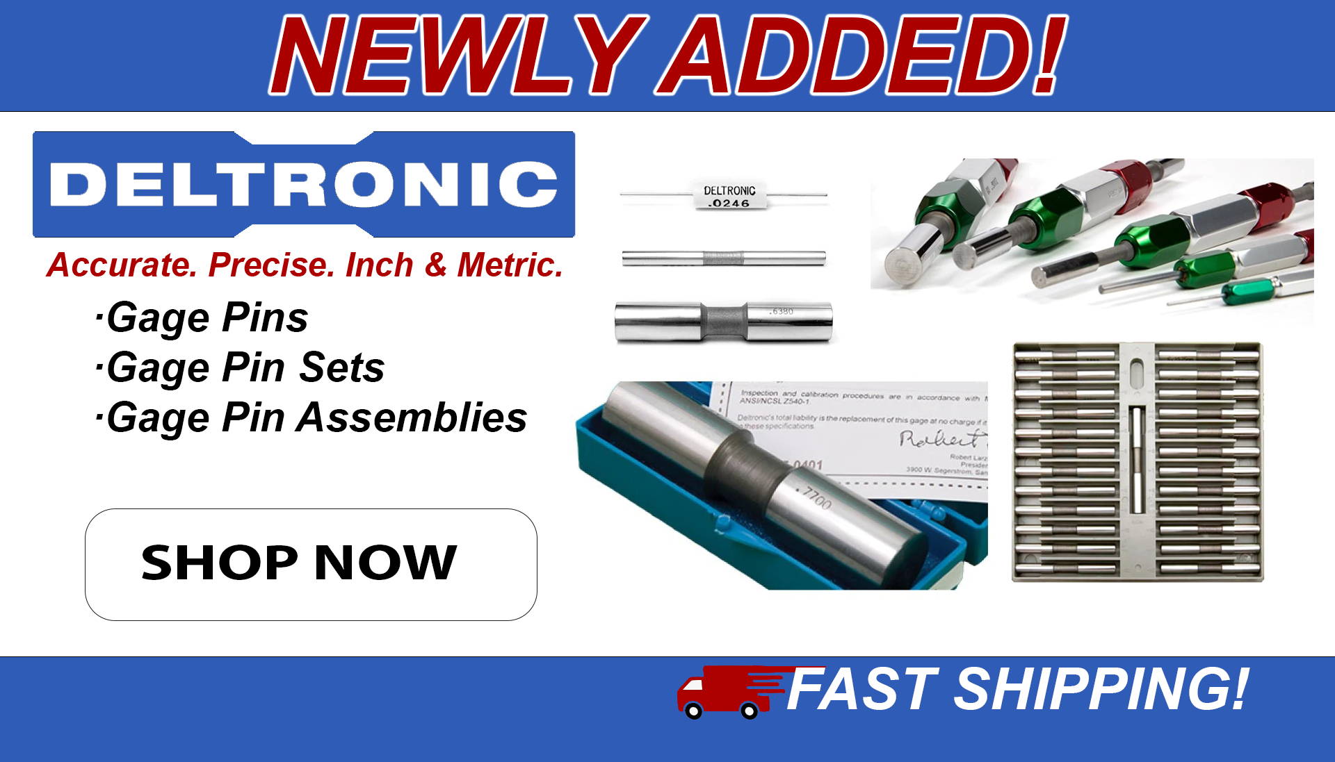 Shop Our New Delronic Pin Gage Collection at GreatGages.com 